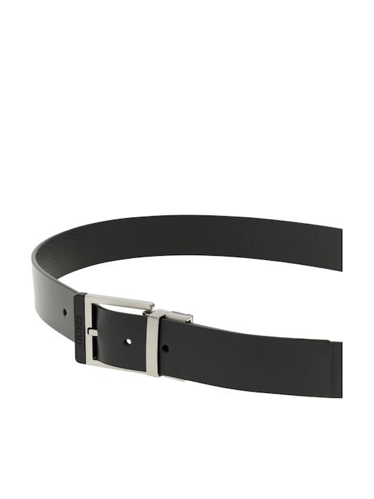 Men's Leather Double Sided Belt Black