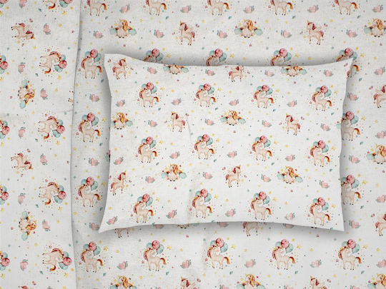 Dimcol Baby Pillowcase 209 White Salmon 35x45cm