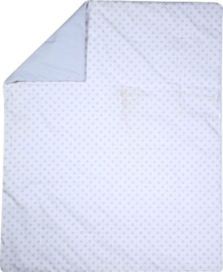Nef-Nef Homeware Cotton Baby Quilt Above The Stars 110x140cm Gray