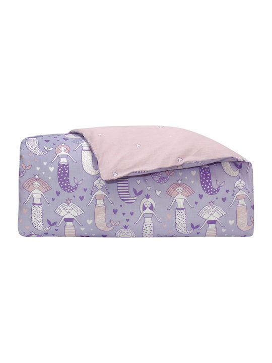 Das Home Fun 6450 Бебешка кувертюра Памук Лилав 120x160см