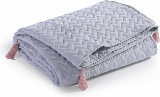 Nef-Nef Homeware Baby Quilt Flirt 110x150cm Gray 032696