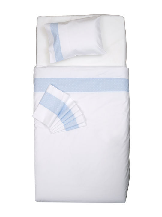 Viopros Robin Baby Quilt Baumwolle Ciel 120x160cm