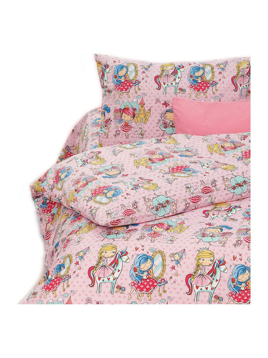 Borea Lady Π-7 Pătură pentru bebeluși Față și spate Bumbac Roz 110x140cm
