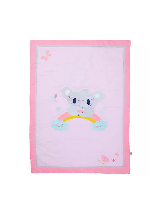 Das Home Бебешка кувертюра Микрофибър Grey, Pink 110x150см