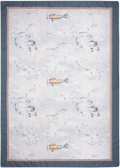 Greenwich Polo Club Baby Quilt 8852 110x150cm Grey