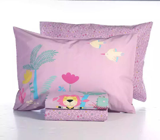 Nef-Nef Homeware Σετ Μονά Roller Friends Μωβ 170x260cm Nef-Nef Homeware Σετ Μονά Roller Friends Μωβ 170x260cm