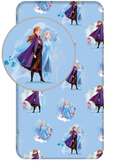 Disney Single Kids Sheets with Elastic Band Frozen 90x200cm Disney Single Kids Sheets with Elastic Band Frozen 90x200cm