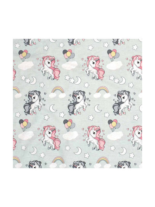 Dimcol Kinderbettlaken Set Mit Gummizug Einhorn 106 Grüne 160x240cm