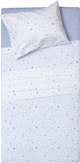 Viopros Single Set with Elastic Band White 100x200cm Viopros Single Set with Elastic Band White 100x200cm