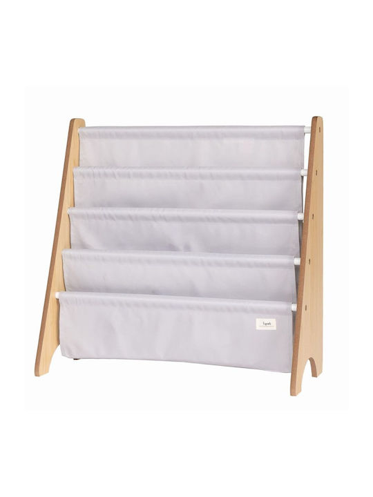 Bibliotecă pardoseală Lemn Gri 25.4x25.4x61cm