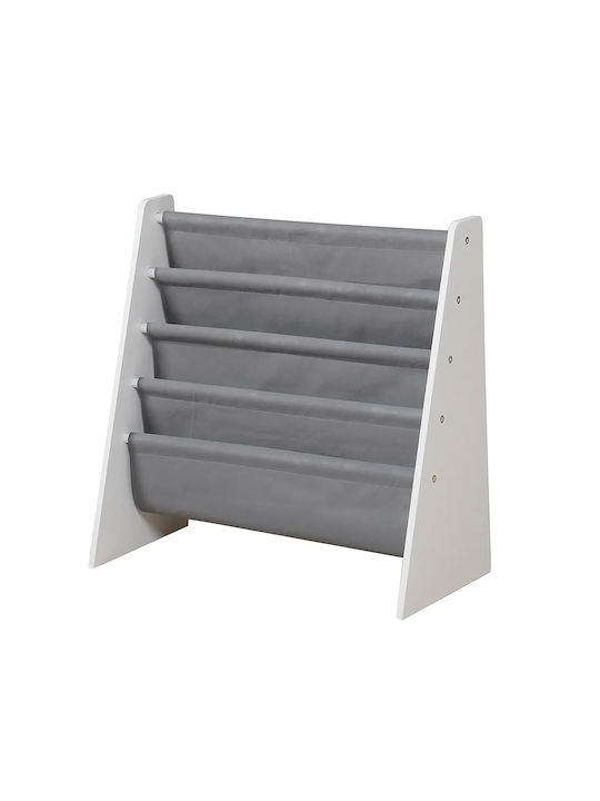 Boden Bücherregal Holz Grau 62.7x28x60cm Boden Bücherregal Holz Grau 62.7x28x60cm