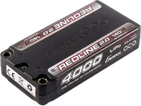 Gens Ace Baterie Li-Po 7.4V 4000mAh 140C 2S Pentru Vehicul RC