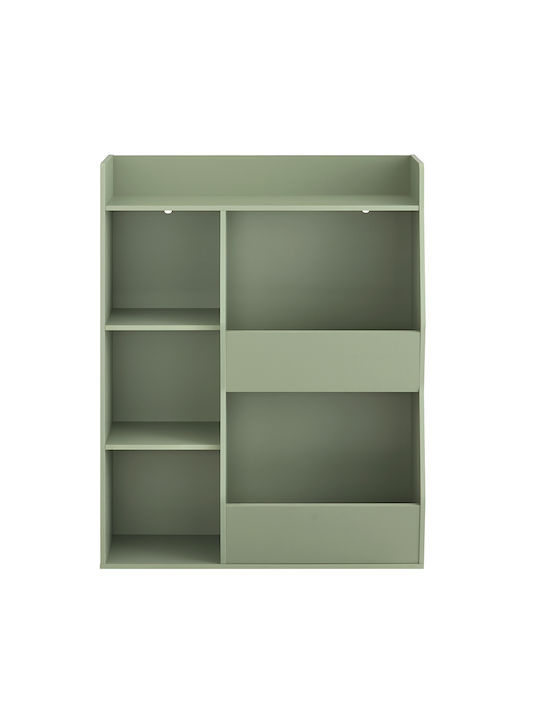 Bücherregal Boden Grün 80x34x104cm