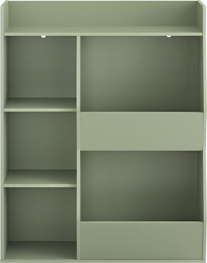 Bibliotecă pardoseală Lemn Verde 80x34x104cm