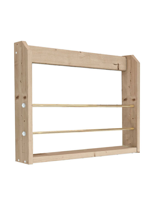 Rana Floor Wooden Bookcase Brown 53x35cm