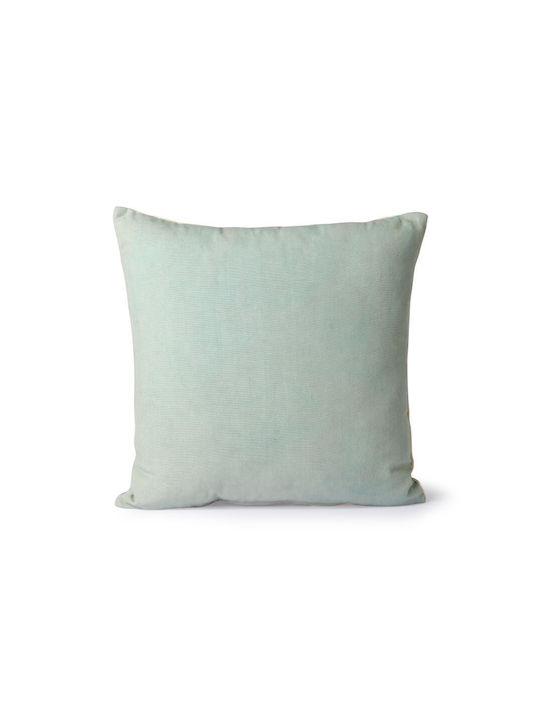 HK Living Sofa Cushion 100% Cotton Mint Green 45x45cm