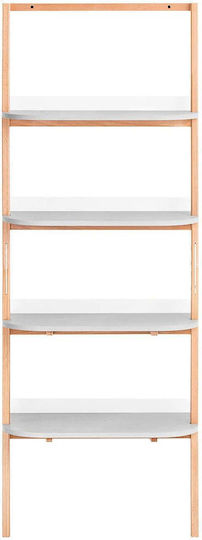 Kids Wooden Bookcase Gray 65x38cm