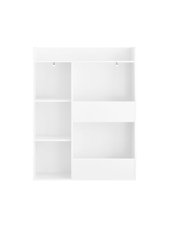 Bibliotecă pardoseală Lemn Alb 80x34x104cm