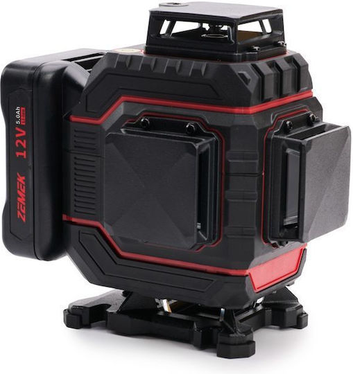 Zemek ZK-G51 Αυτορυθμιζόμενο Γραμμικό Αλφάδι Laser Πράσινης Δέσμης 12V με Εύρος Εργασίας 30m
