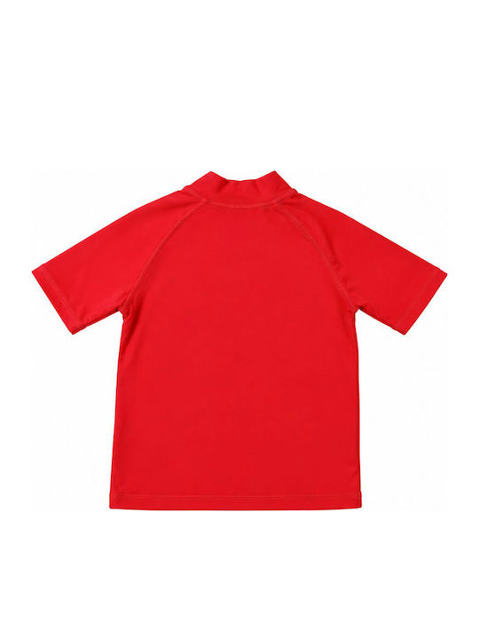 Crool Kids Swimwear Rashguard Red