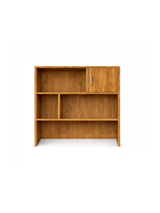 Floor Wooden Brown Bookcase 100x30x100cm