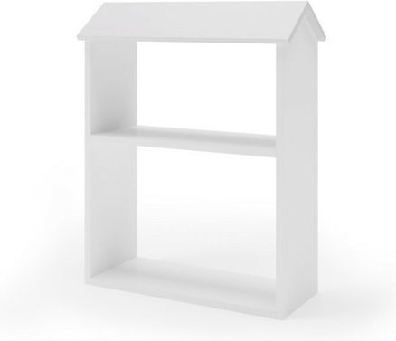 Bibliotecă de Pardoseală Din Lemn Albă 65x27x85.5cm Bibliotecă de Pardoseală Din Lemn Albă 65x27x85.5cm