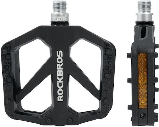 Rockbros Bicycle Pedals Flat Black