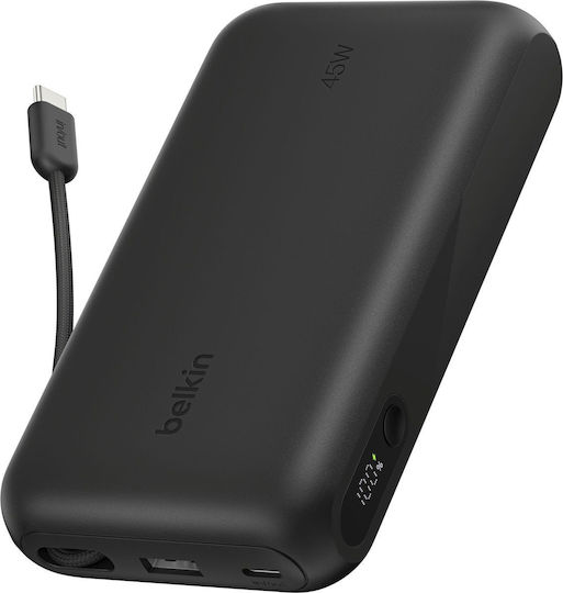Belkin UltraCharge Power Bank 20000mAh 45W mit USB-A Ausgangsanschlüsse und USB-C Ausgangsanschlüsse Schwarz