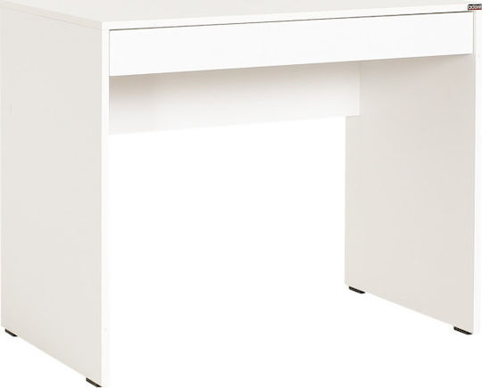 Kinderschreibtisch aus Melamin Weiß 90x55x75cm