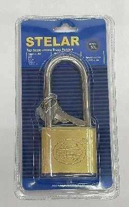 Steel Padlock Brass with Key 50mm 1pcs