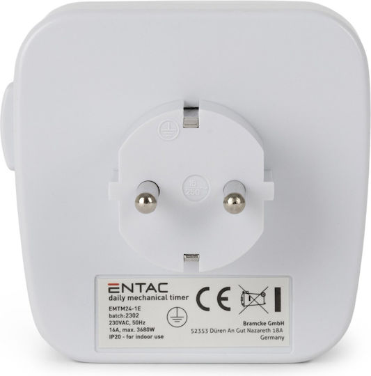 Entac EMTM24-1E Mechanical Timer Socket Daily