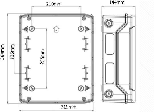 Aca Wandmontierter Elektrischer Sicherungskasten