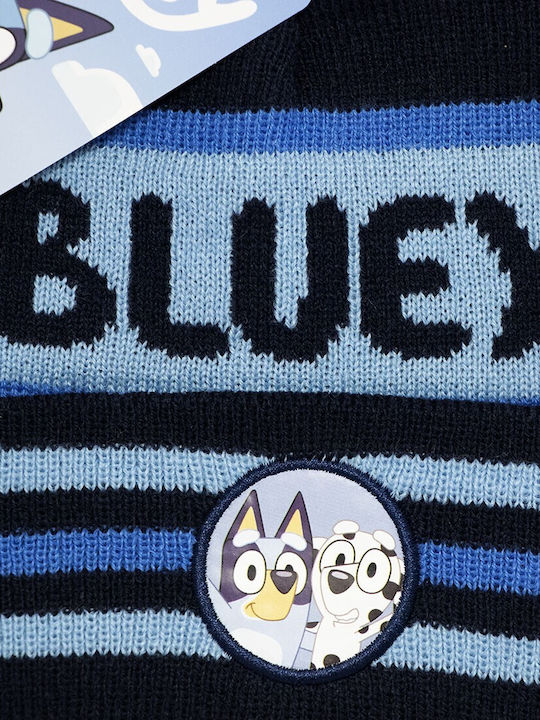 Kids Knitted Beanie Navy Blue