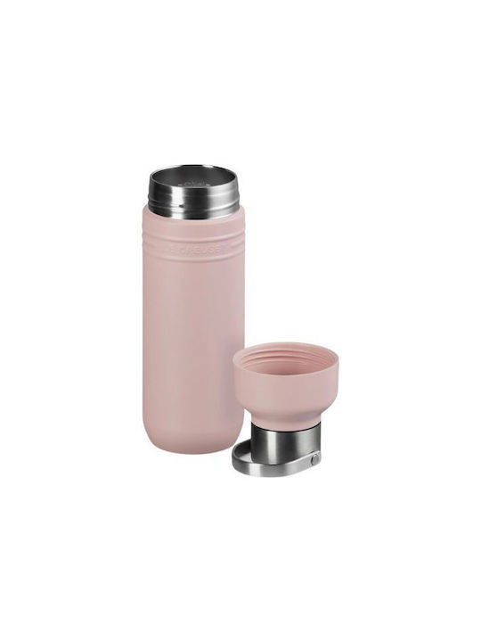 Le Creuset Water Bottle Stainless Steel 500ml Pink