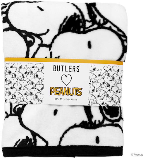 Butlers Schwarze Kinderdecke 130x170cm