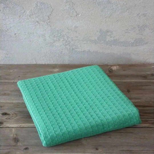 Nima Waffle Blanket Habit Green 160x240cm Nima Waffle Blanket Habit Green 160x240cm