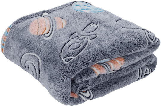 Das Home Blanket Fleece Glowing Blue 160x220cm