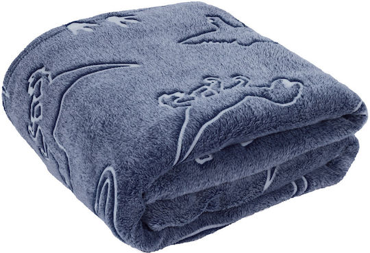 Das Home Blanket Fleece Light Blue 160x220cm