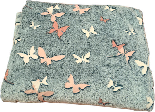 Blanket Fleece Glowing Grey 150x200cm