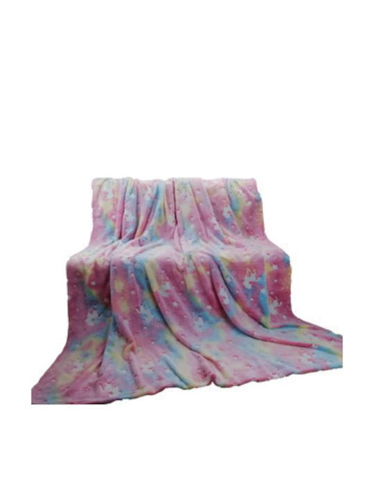 Cotton World Fluorescent Blanket Fluo 200x150cm
