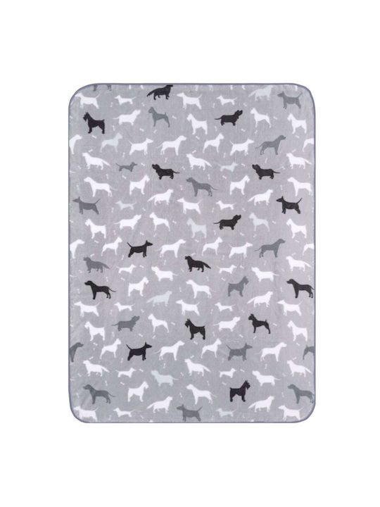 Kentia Одеяло Велур Dogo Сив 160x220cm
