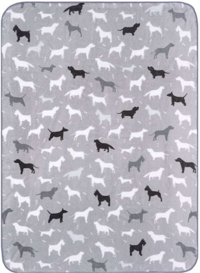 Kentia Blanket Velvet Dogo Gray 160x220cm