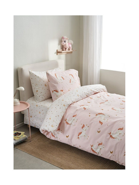 Vesta Home Παιδικό Πάπλωμα Μονό Kelly Ροζ 160x230εκ.