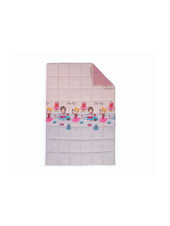 Nef-Nef Homeware Детско покривало Единично Fashion Bloggers Розов 160x220cm