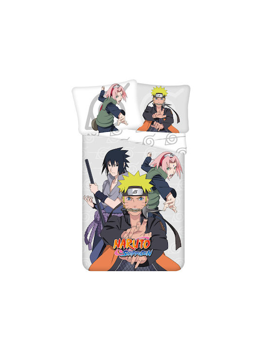 Set Kids Duvet Cover Single with Pillowcase Cotton Multicolored 140x200cm
