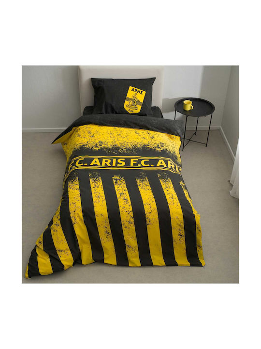 Vesta Home Set Kinderbettbezug Übergröße Baumwolle Gelb 230x240cm