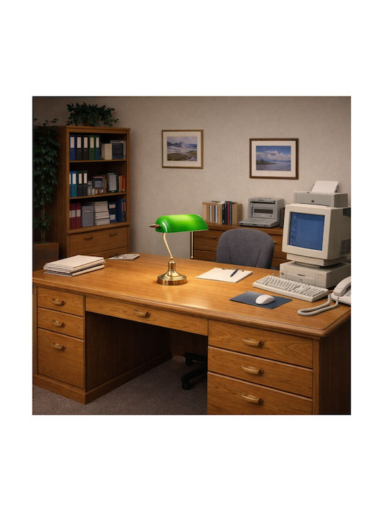 VenCore Office Lamp for Socket E27 in Green Color