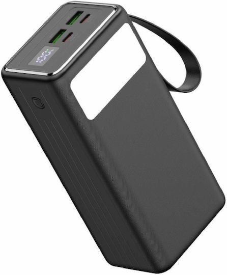 Platinet Power Bank 40000mAh 65W mit 2 USB-A Ausgangsanschlüsse und 2 USB-C Ausgangsanschlüsse Power Delivery Schwarz