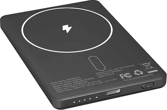 Energizer MagSafe Qi2 Power Bank 5000mAh 20W mit USB-C Ausgangsanschlüsse Power Delivery Schwarz