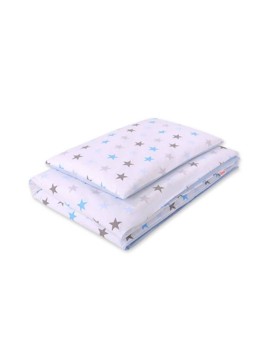 Bobono Set Kids Duvet Cover Gray And Blue 90x120cm